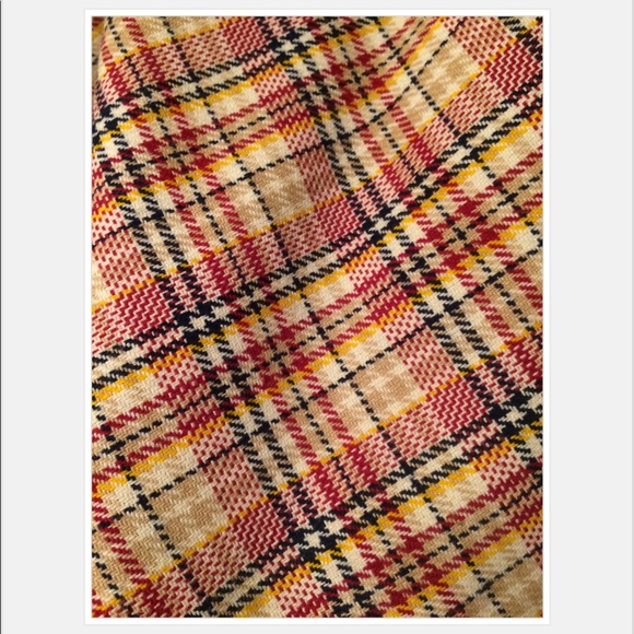 Vintage Plaid Wool Maxi Skirt - Warm & Stylish - Picture 6 of 8
